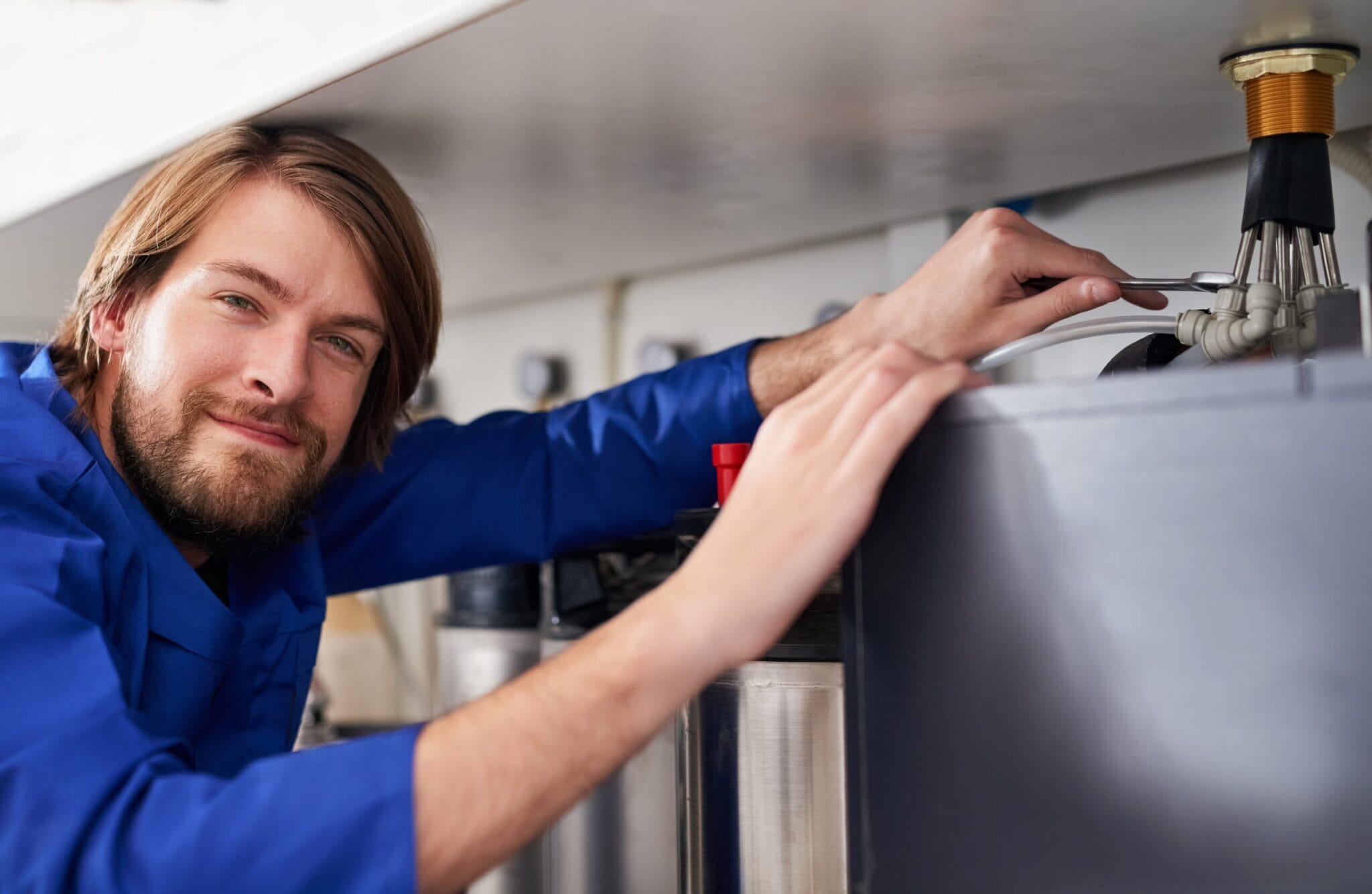 Appliance water line repair by plumber in Atlanta, Georgia
