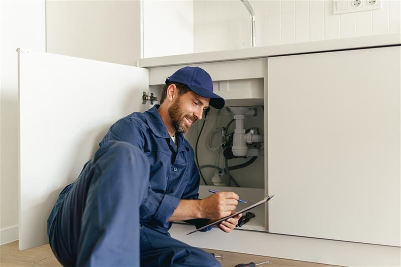 Local Atlanta, Georgia plumber inspecting residential plumbing system